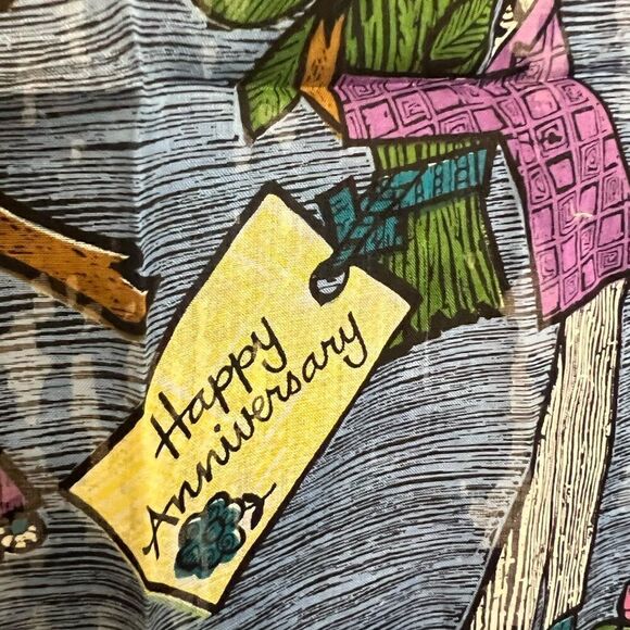 Vintage 1960’s Happy Anniversary A.Skandia handkerchief. - Picture 2 of 8